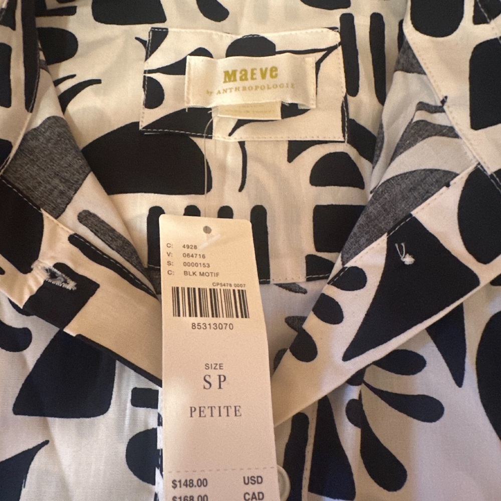 Maeve Monochrome Patterned Dress